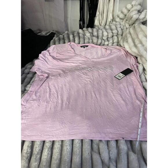 Bebe nwt plus size short slweve active logo tee shirt top blouse 2xl/xxl - Picture 1 of 5